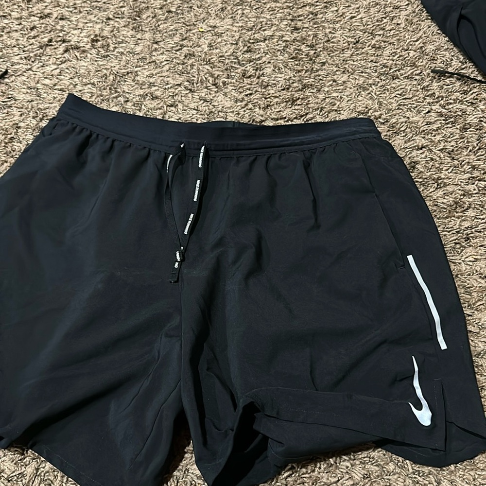 XL black nike running shorts